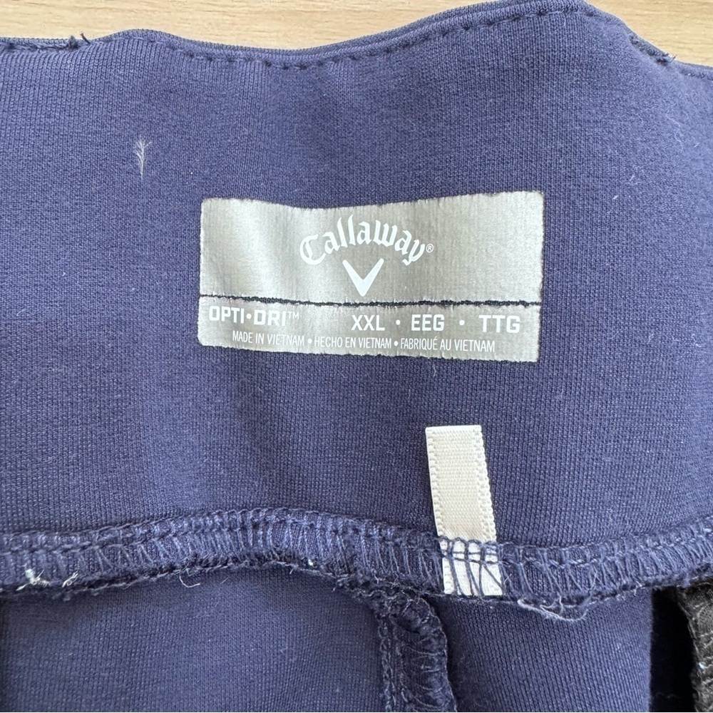 Callaway Stretch Golf Pants woman’s pull on comfortable navy blue Sz XXL - Picture 6 of 6